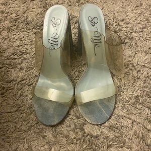 So Me Women’s thick heel sandals